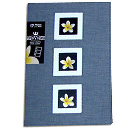 Kleer-Vu Photo / Linen Fabric Album, Holds 240 4x6" Photos, 3/Page, Blue