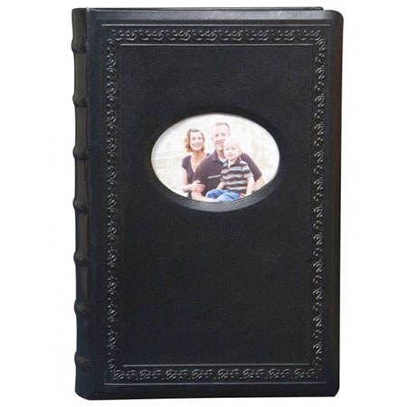 Kleer-Vu Photo Veritable Leather Album, Black, 300-4x6