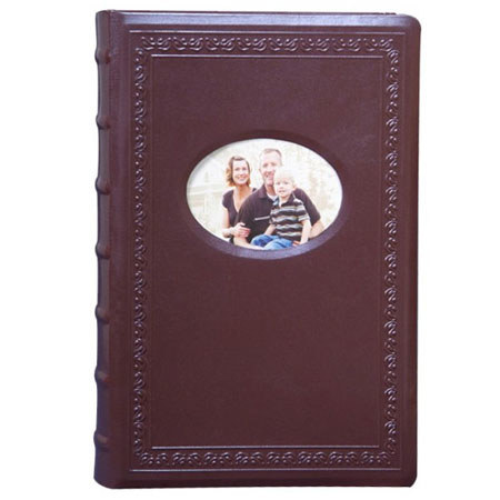 Kleer-Vu Photo Veritable Leather Album, Brown, 300-4x6