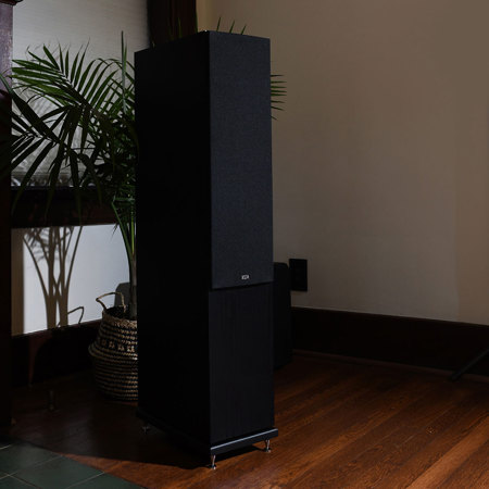 KLH Concord Floorstanding Speaker, Black Oak
