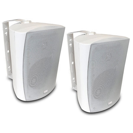 KLH Faraday Series F-6600-AW All-Weather Outdoor Speaker, White, Pair