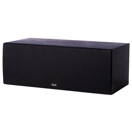 KLH Story 2-Way Bass Reflex Center Channel Speaker, Black Oak