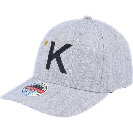 Kelvin Mitchell and Ness 110 Flexfit Adjustable Hat Gray with K