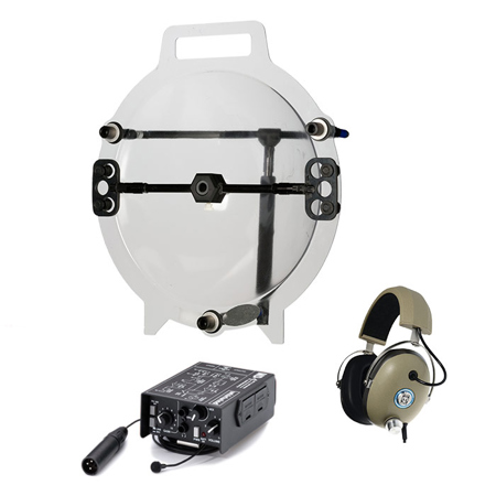 Klover Mik 16 Kit, Includes KM-16 Parabolic Microphone, Whirlwind MD-1 Amplifier, Sennheiser MKE-2 Microphone & Remote Audio HN7506 Headphone