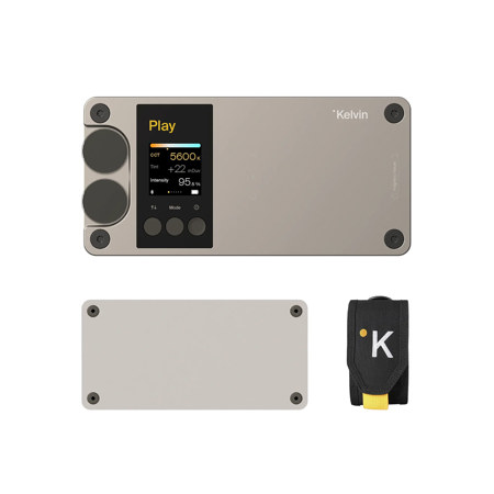 Kelvin Play 10W RGBACL LED Pocket Creative Panel Light with Hip Pouch and Medium Diffuser