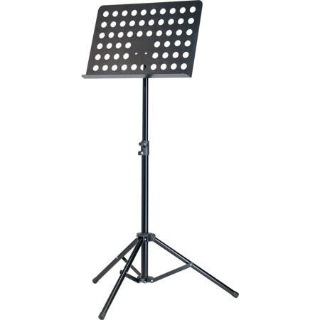 K&M 11899 Orchestra Music Stand with Lightweight Steel Desk, 27.56-47.24" Height, Black