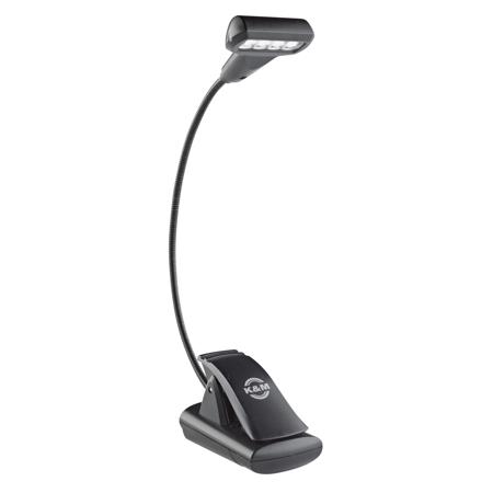 12272 Music Stand Light with T-Head 4 LED Flexlight, Black