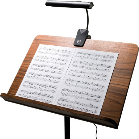 K&M 12287 Orchestra Music Stand Light, Black