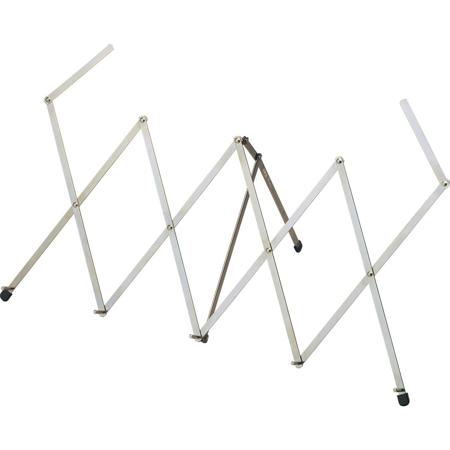 K&M 124 Foldable Table Music Stand, Nickel-Colored