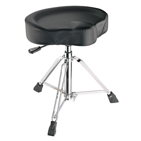 K&M 14035 Drummer's Throne w/ Pneumatic Spring, Black Leather