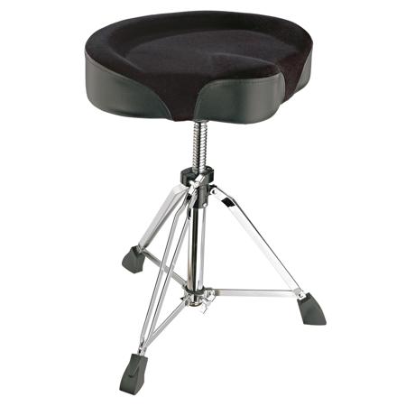 K&M 4039 Drummer's Throne with Spindle, Black Velvet