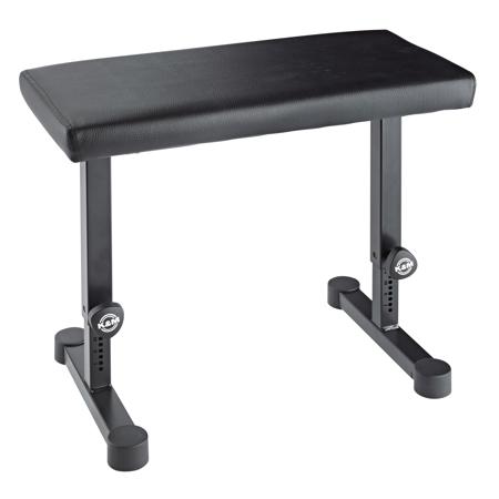 K&M 14085 Keyboard Piano Bench, 16.929 - 25.59" Adjustable Height, Black Imitation Leather