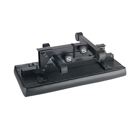 K&M 14087 Keyboard Piano Bench w/Omega Pro Style, Black Leather