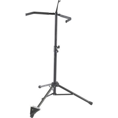 K&M 141 Double Bass Stand for All Basses, 24.4-44" Adjustable Height, Black