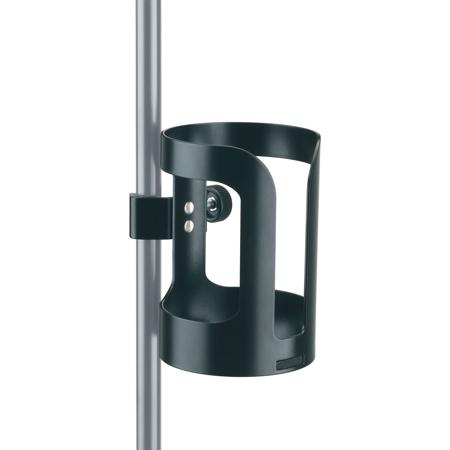 K&M 16022 Universal Drink Holder for Bottles, Glasses & Cups, Black