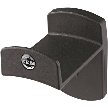 K&M 16312 Headphone Wall Holder, Black (Plastic)