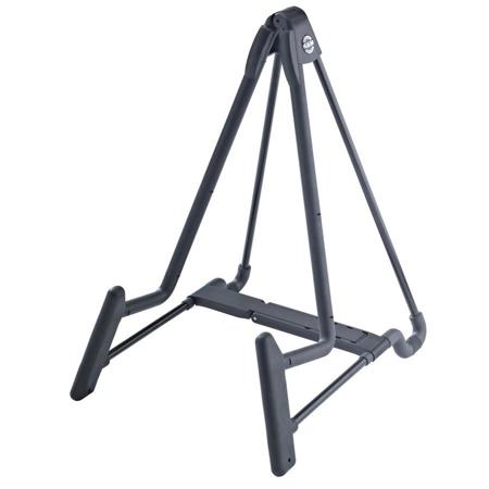 K&M Heli-2 17581 Electric Guitar Stand, 185-230mm/7.28-9.06" Width Adjustment, Black