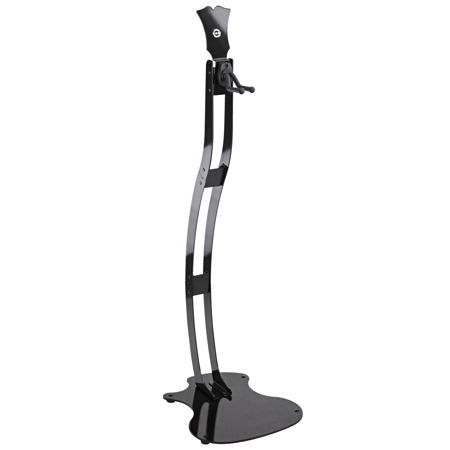 K&M 17630 Guitar Station, Medium, Black High-Gloss