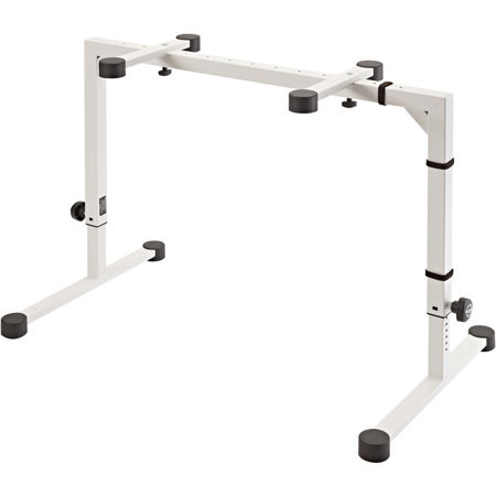 K&M 18810 Omega Table-Style Keyboard Stand, Pure White