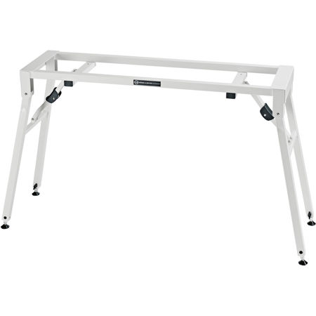K&M 18953 Table-Style Stage Piano/Keyboard Stand, Pure White