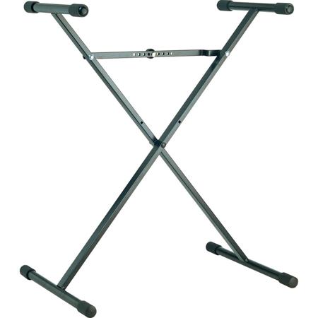 K&M 18962 X-Style Keyboard Stand, 15.7-35.6" Height, 110.2 lb Capacity Black