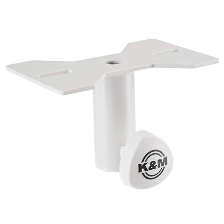 K&M 19580 Slip-On Speaker Mounting Adapter, Pure White