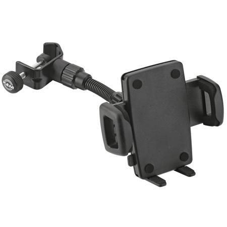 K&M 19747 Clamp-On Smartphone Holder, Black