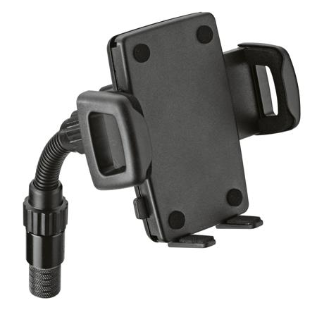 K&M 19748 Mic Stand Mount Smartphone Holder, Black