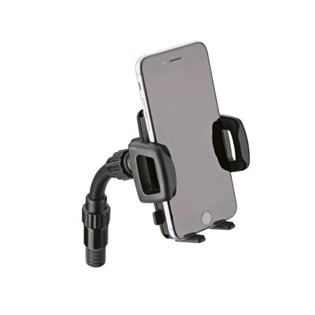 K&M 19748 Mic Stand Mount Smartphone Holder, Black