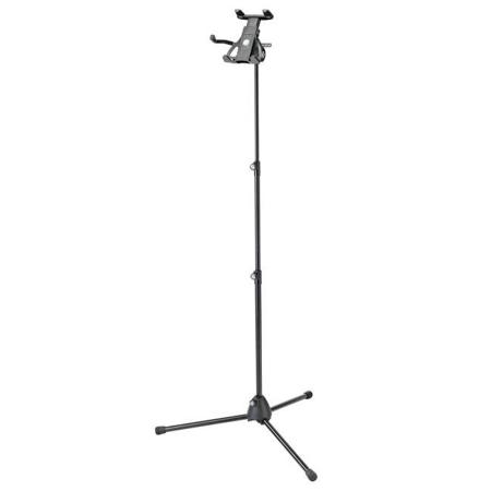 K&M 19776 Universal Tablet Holder with Microphone Stand