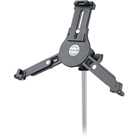 K&M Universal Tablet PC Holder - 3/8 Mic Stand Mount, Black