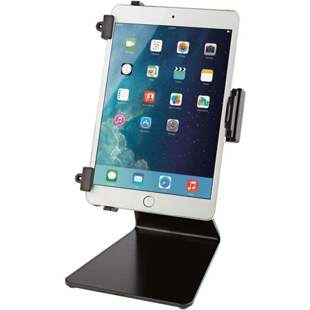 K&M 19797 Mini Universal Tablet Holder with Table/Desk Stand, Black