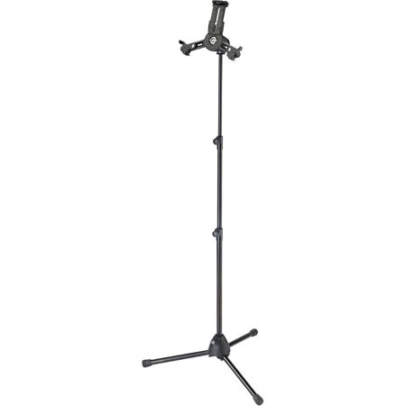 K&M 19798 Mini Universal Tablet Stand with Euro 3/8" Thread, Black