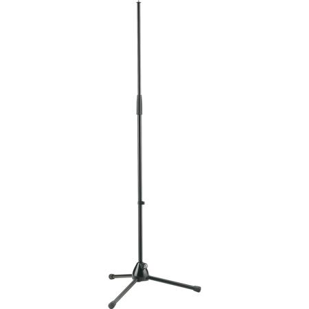 K&M 201/2 Microphone Stand, Short-Legged, 35.03-62.59" Height, Black