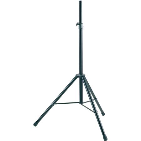 K&M 21436 Adjustable Aluminum Speaker Stand, 52-79.5" Height, 88.1 lb Capacity, Black