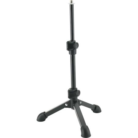 K&M 23150 Tabletop Microphone Stand, 9.05 to 16.92" Height, Black