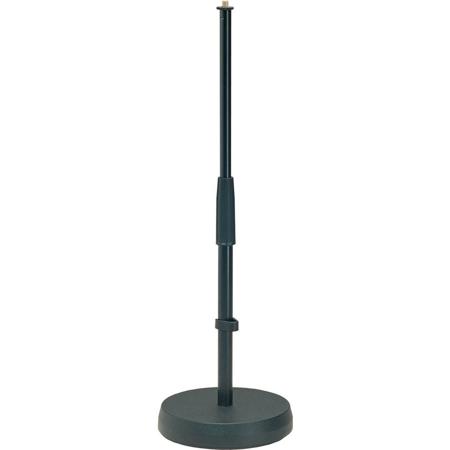 K&M 233 Table/Floor Microphone Stand, 13.9-22.8" Adjustable Height, Black