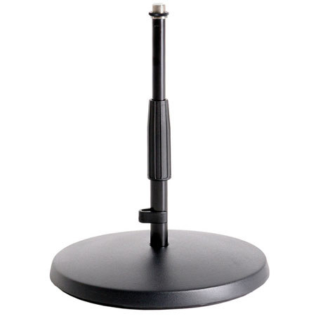 K&M 23320 Floor and Tabletop Microphone Stand, 8.5-13.6" Height, Black