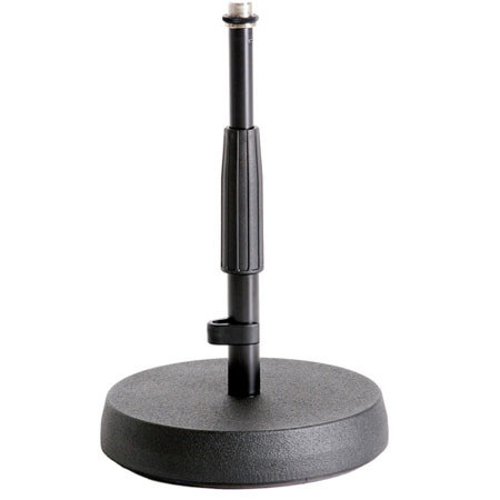 K&M 23325 Floor and Tabletop Microphone Stand,  8.5-13.6" Height, Black