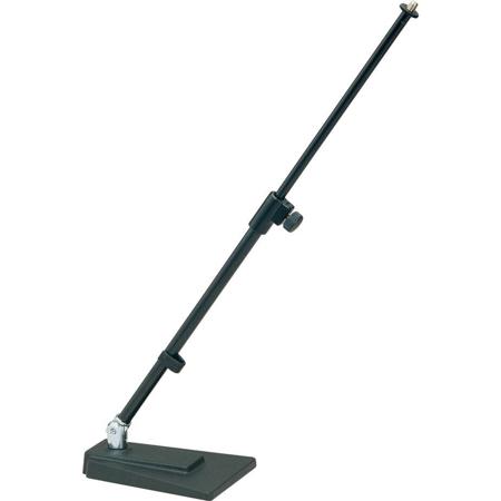 K&M 234 Table/Floor Microphone Stand, 15.7-25.1" Adjustable Height, Black