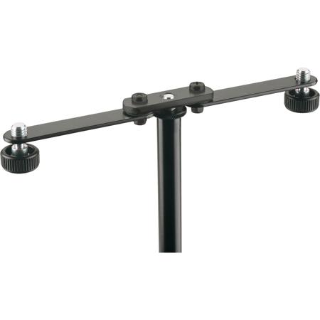 K&M 23510 Flexible Microphone Bar for Microphone Stands, Black