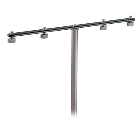 K&M 236 Microphone Bar with 5/8" Locking Screws, Black