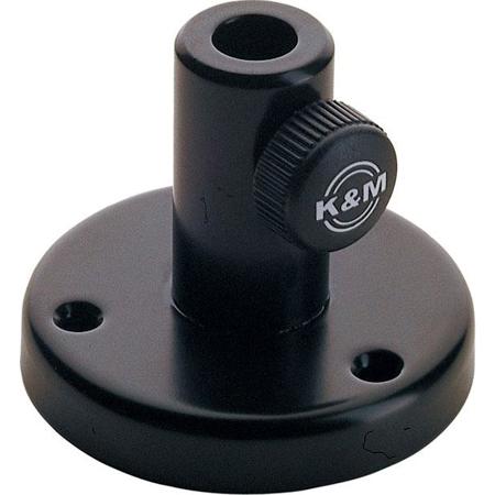 K&M 23855 Table Flange for Microphone Arm 23850/23860, Black
