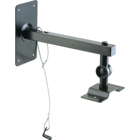 K&M 24195 Speaker Wall/Ceiling Mount, 33.04 lb Capacity, Black