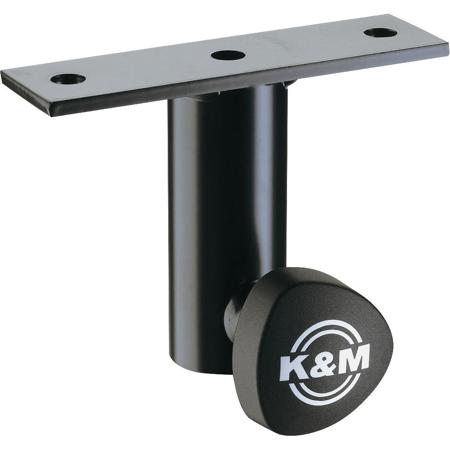 K&M 24281 Screw-On Adapter for 1.38" Tubes, Black