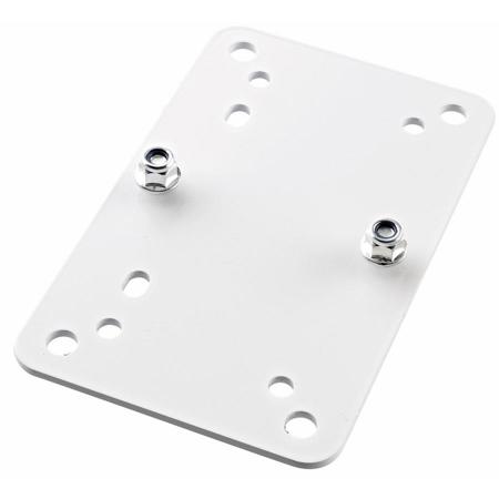 K&M 24354 Speaker Wall Mount Adapter Panel 2, White