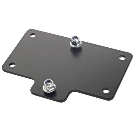 K&M 24357 Speaker Wall Mount Adapter Panel 4, Black