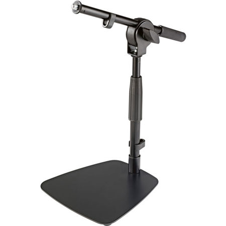 K&M Floor and Tabletop Microphone Stand with Short Boom