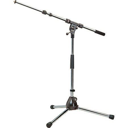 K&M 259 Low Microphone Stand with Boom Arm - Nickel