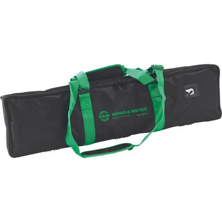 K&M 26019 Waterproof Nylon Carrying Case for 3 Microphone Stands with Round Base